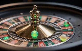 Drehender Live-Roulette-Kessel mit leuchtender Kugel im Golazzo Live Casino