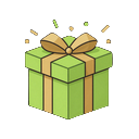 Bonus-Symbol - Geschenk mit Konfetti f&uuml;r Golazzo Aktionen